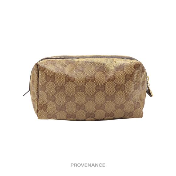 🔴 Gucci Zip Pouch - GG Canvas Glace - Picture 1 of 11